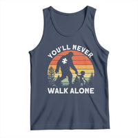 Autism Acceptance Tank Top Autism Dad You'll Never Walk Alone Support