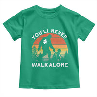 Autism Acceptance Toddler T Shirt Autism Dad You'll Never Walk Alone Support
