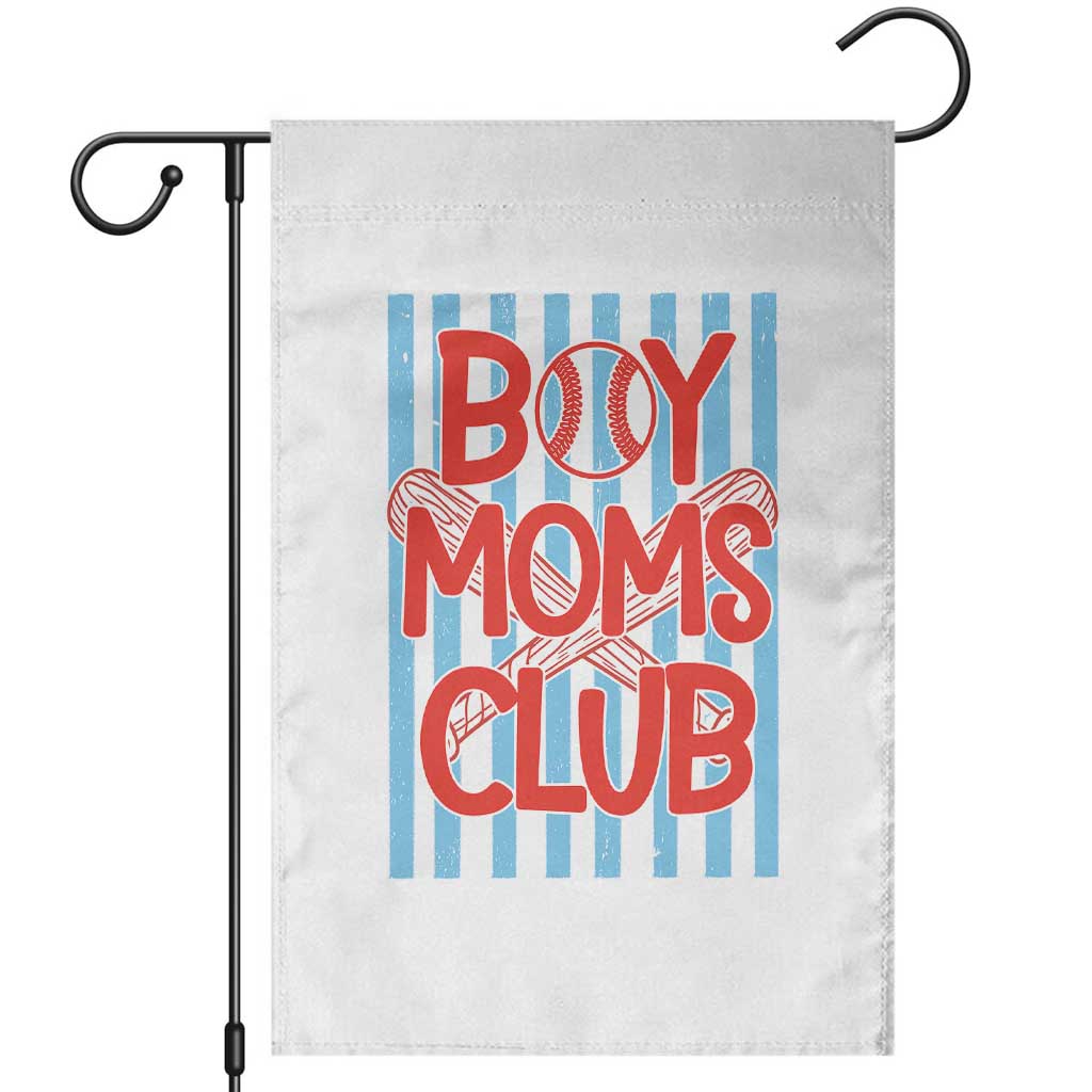 Boy Moms Club Garden Flag Funny Motherhood Baseball Gift For Mom