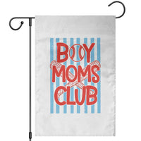 Boy Moms Club Garden Flag Funny Motherhood Baseball Gift For Mom