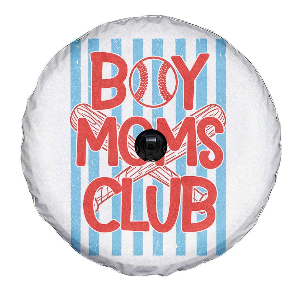 Boy Moms Club Spare Tire Cover Funny Motherhood Baseball Gift For Mom
