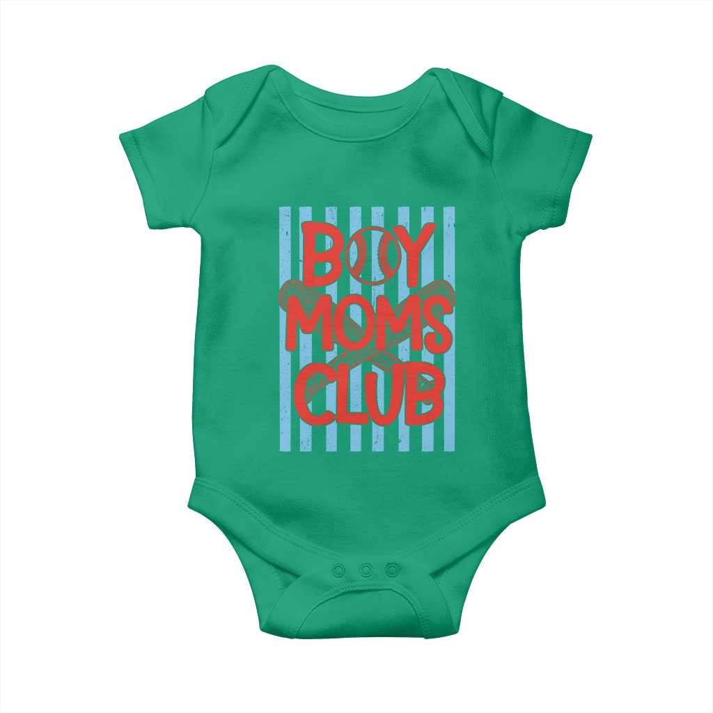 Boy Moms Club Baby Onesie Funny Motherhood Baseball Gift For Mom