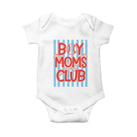 Boy Moms Club Baby Onesie Funny Motherhood Baseball Gift For Mom