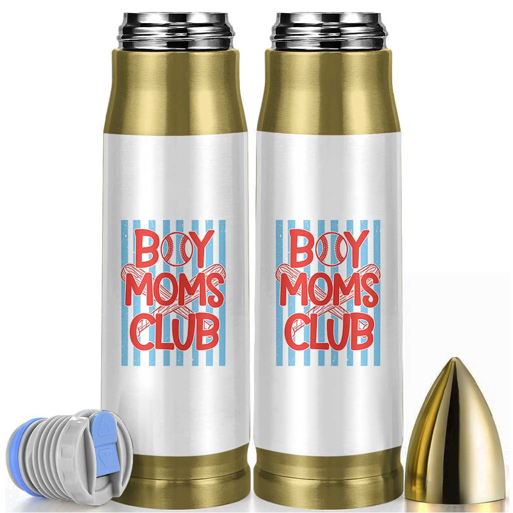Boy Moms Club Bullet Tumbler Funny Motherhood Baseball Gift For Mom