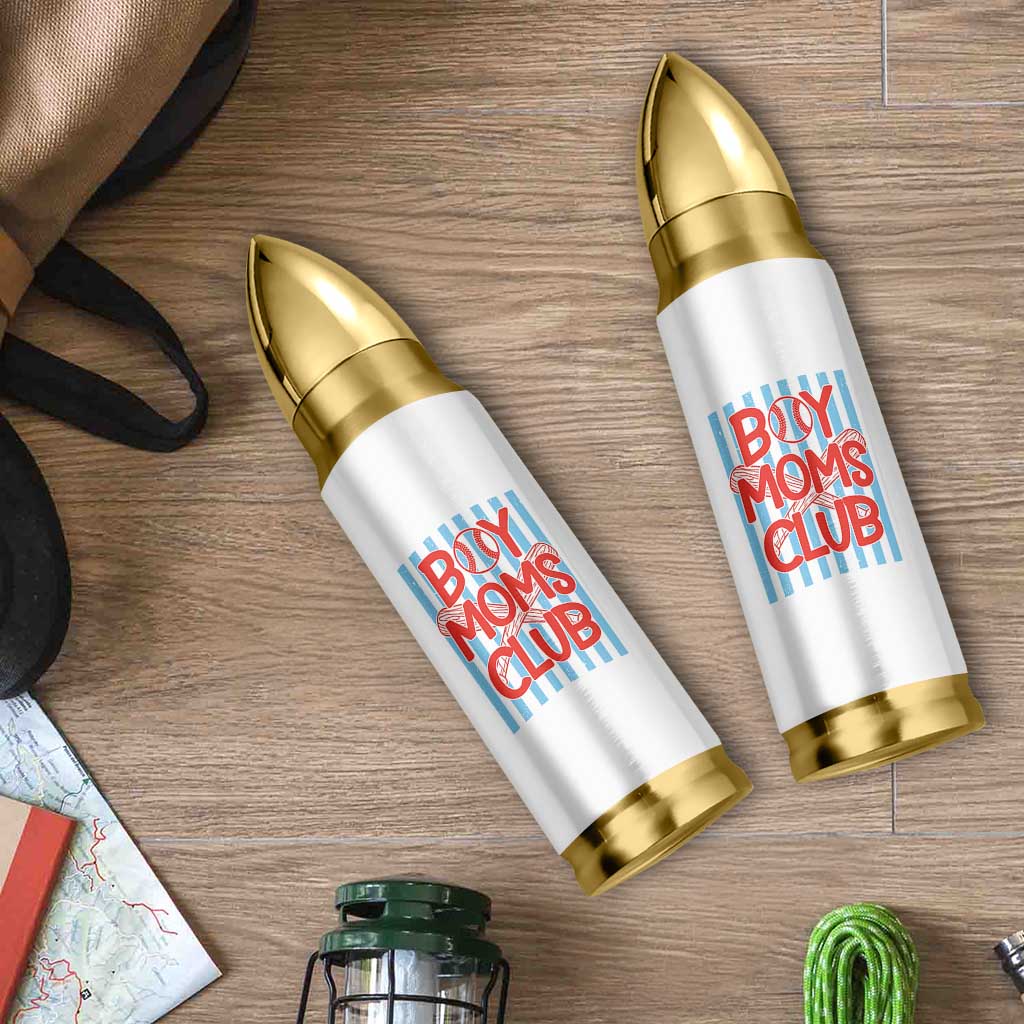 Boy Moms Club Bullet Tumbler Funny Motherhood Baseball Gift For Mom