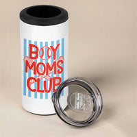 Boy Moms Club 4 in 1 Can Cooler Tumbler Funny Motherhood Baseball Gift For Mom