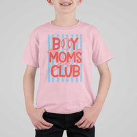 Boy Moms Club T Shirt For Kid Funny Motherhood Baseball Gift For Mom