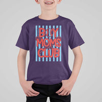 Boy Moms Club T Shirt For Kid Funny Motherhood Baseball Gift For Mom