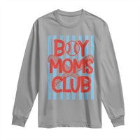 Boy Moms Club Long Sleeve Shirt Funny Motherhood Baseball Gift For Mom