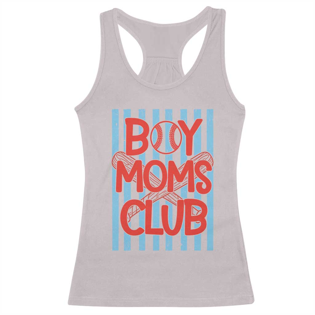 Boy Moms Club Racerback Tank Top Funny Motherhood Baseball Gift For Mom