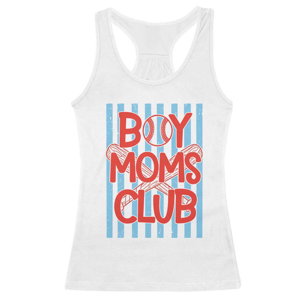 Boy Moms Club Racerback Tank Top Funny Motherhood Baseball Gift For Mom