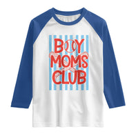 Boy Moms Club Raglan Shirt Funny Motherhood Baseball Gift For Mom