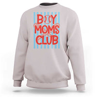 Boy Moms Club Sweatshirt Funny Motherhood Baseball Gift For Mom