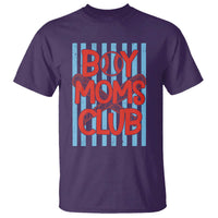 Boy Moms Club T Shirt Funny Motherhood Baseball Gift For Mom
