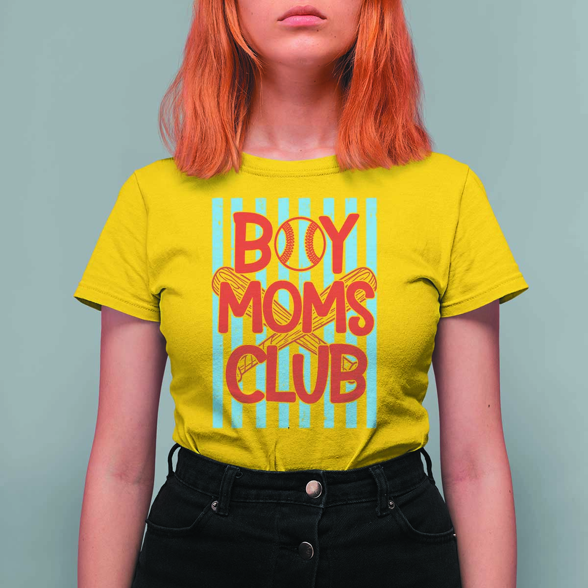 Boy Moms Club T Shirt For Women Funny Motherhood Baseball Gift For Mom