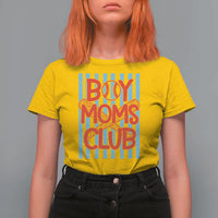Boy Moms Club T Shirt For Women Funny Motherhood Baseball Gift For Mom