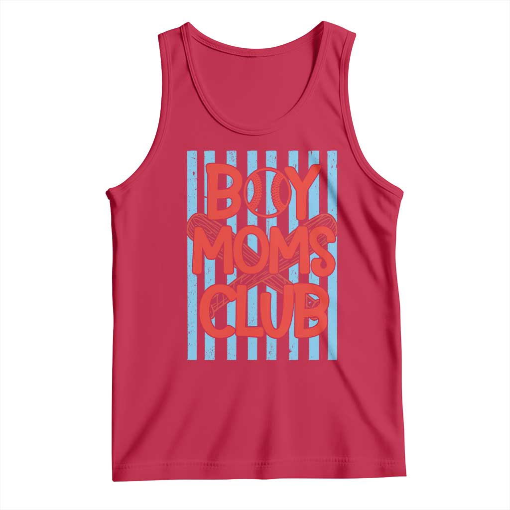 Boy Moms Club Tank Top Funny Motherhood Baseball Gift For Mom