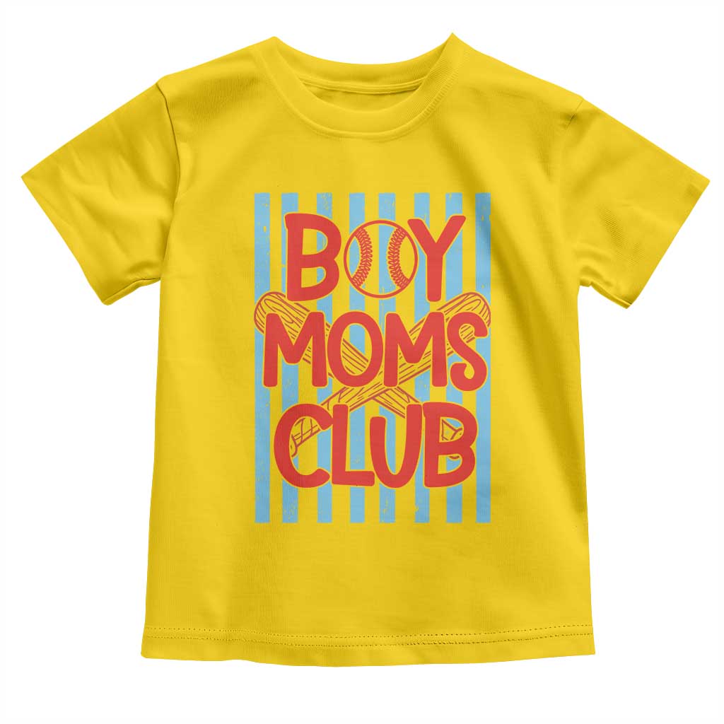 Boy Moms Club Toddler T Shirt Funny Motherhood Baseball Gift For Mom