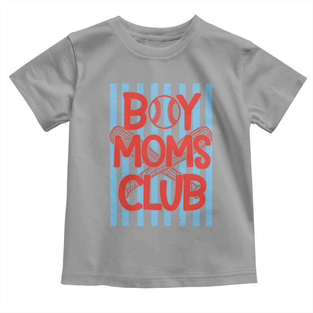 Boy Moms Club Toddler T Shirt Funny Motherhood Baseball Gift For Mom