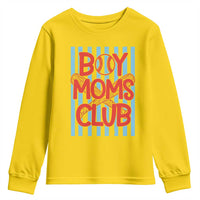 Boy Moms Club Youth Sweatshirt Funny Motherhood Baseball Gift For Mom