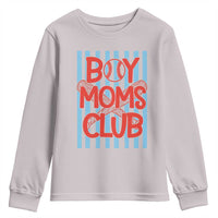 Boy Moms Club Youth Sweatshirt Funny Motherhood Baseball Gift For Mom