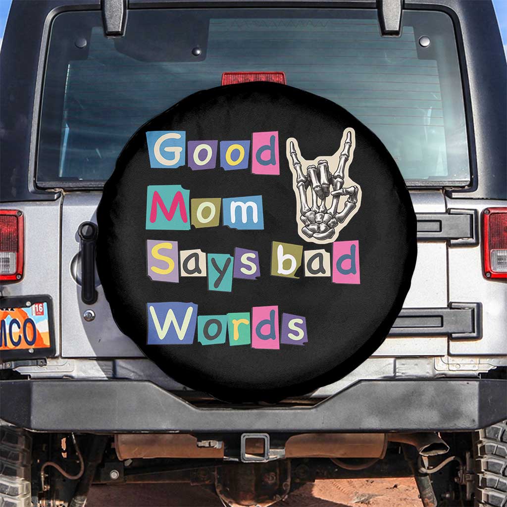 Good Moms Say Bad Words Spare Tire Cover Funny Sarcastic Mom Mother’s Day Gift