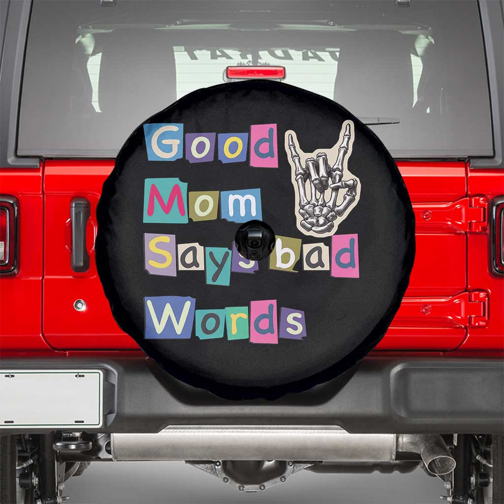 Good Moms Say Bad Words Spare Tire Cover Funny Sarcastic Mom Mother’s Day Gift