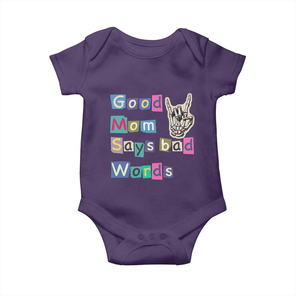 Good Moms Say Bad Words Baby Onesie Funny Sarcastic Mom Mother’s Day Gift