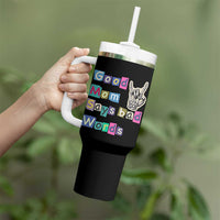 Good Moms Say Bad Words Tumbler With Handle Funny Sarcastic Mom Mother’s Day Gift