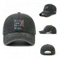 Good Moms Say Bad Words Washed Cotton Baseball Cap Funny Sarcastic Mom Mother’s Day Gift