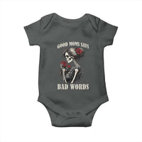 Good Moms Say Bad Words Baby Onesie Funny Sarcastic Skeleton Mom Mother’s Day
