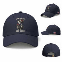 Good Moms Say Bad Words Baseball Cap Funny Sarcastic Skeleton Mom Mother’s Day