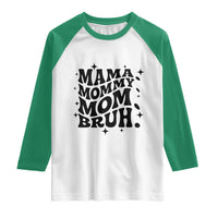 Mama Mommy Mom Bruh Raglan Shirt Funny Mom Life Mother’s Day Gift