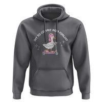 Funny Goose Mom Hoodie Off To Commit Mom Foolery