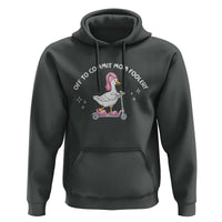 Funny Goose Mom Hoodie Off To Commit Mom Foolery