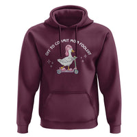 Funny Goose Mom Hoodie Off To Commit Mom Foolery