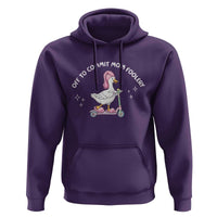 Funny Goose Mom Hoodie Off To Commit Mom Foolery