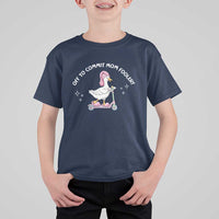 Funny Goose Mom T Shirt For Kid Off To Commit Mom Foolery