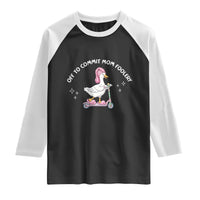 Funny Goose Mom Raglan Shirt Off To Commit Mom Foolery