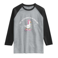 Funny Goose Mom Raglan Shirt Off To Commit Mom Foolery