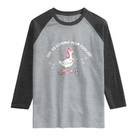 Funny Goose Mom Raglan Shirt Off To Commit Mom Foolery