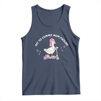 Funny Goose Mom Tank Top Off To Commit Mom Foolery