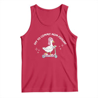 Funny Goose Mom Tank Top Off To Commit Mom Foolery