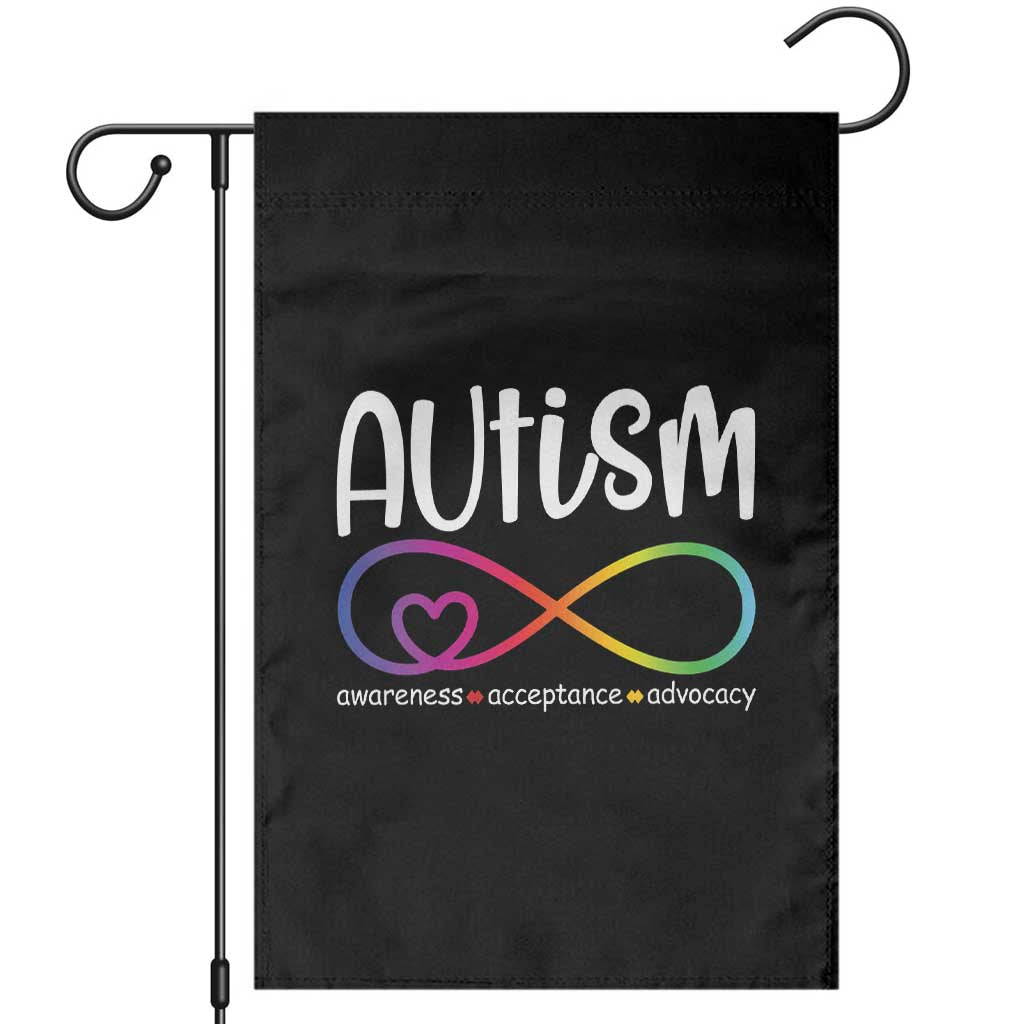 Autism Acceptance Garden Flag Neurodivergent Support Infinity Symbol