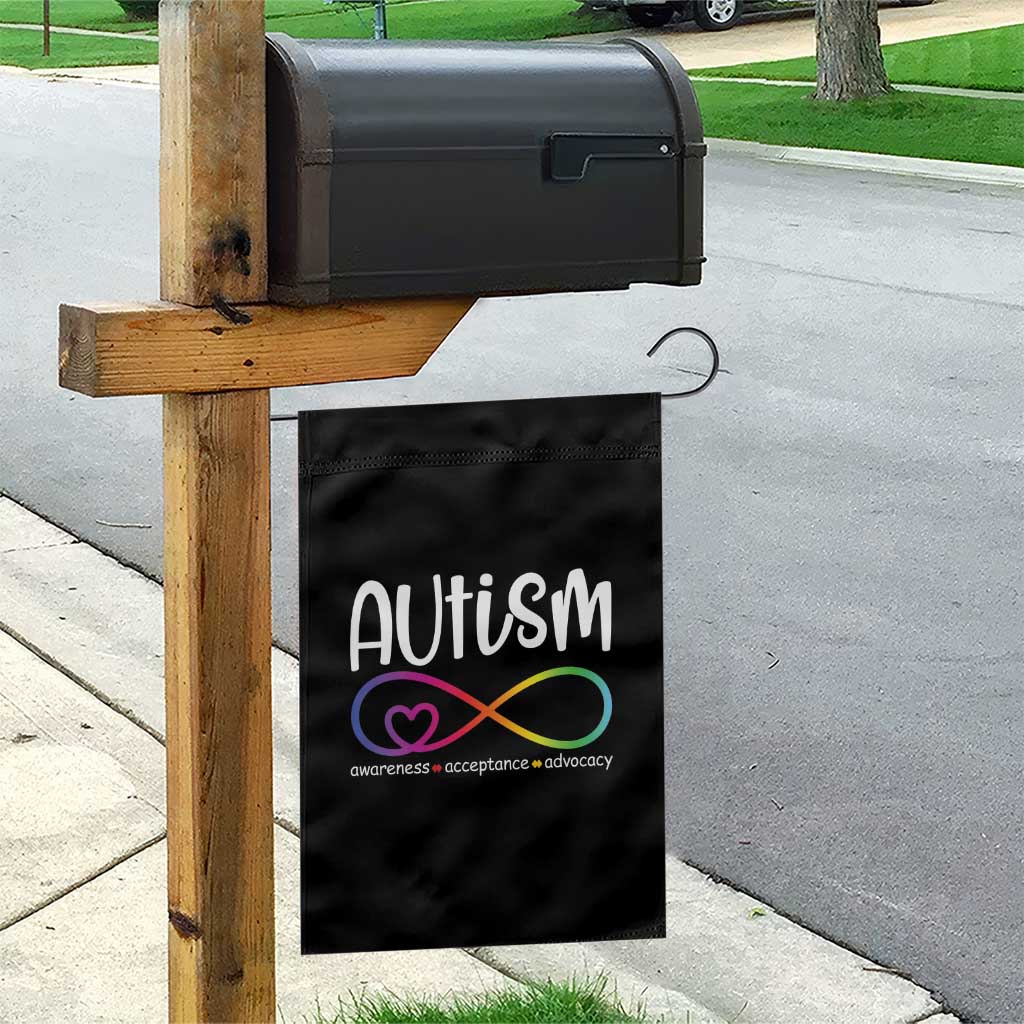 Autism Acceptance Garden Flag Neurodivergent Support Infinity Symbol