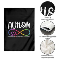 Autism Acceptance Garden Flag Neurodivergent Support Infinity Symbol
