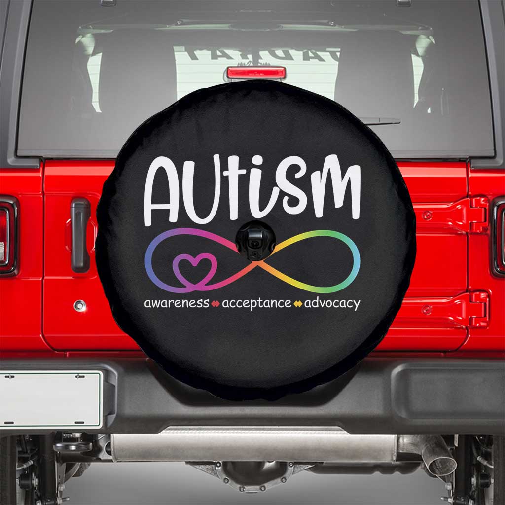 Autism Acceptance Spare Tire Cover Neurodivergent Support Infinity Symbol