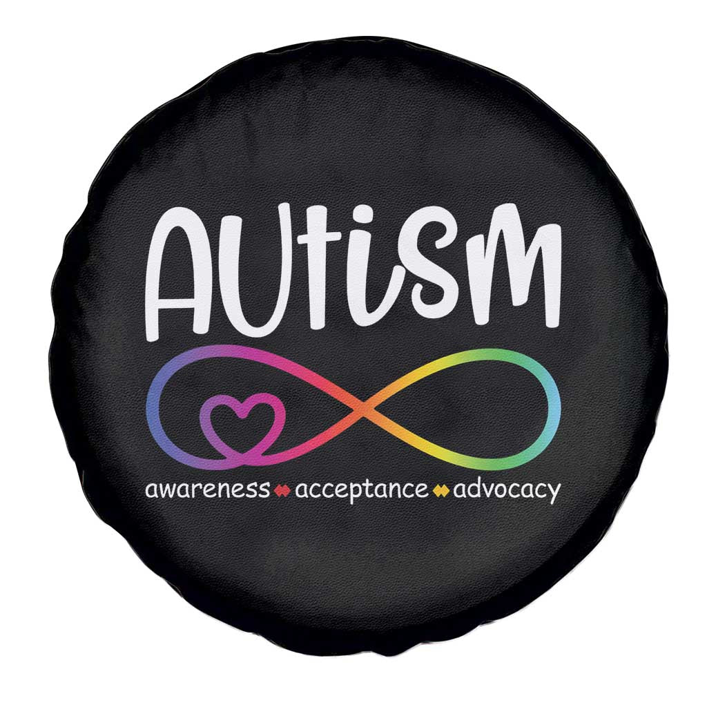 Autism Acceptance Spare Tire Cover Neurodivergent Support Infinity Symbol