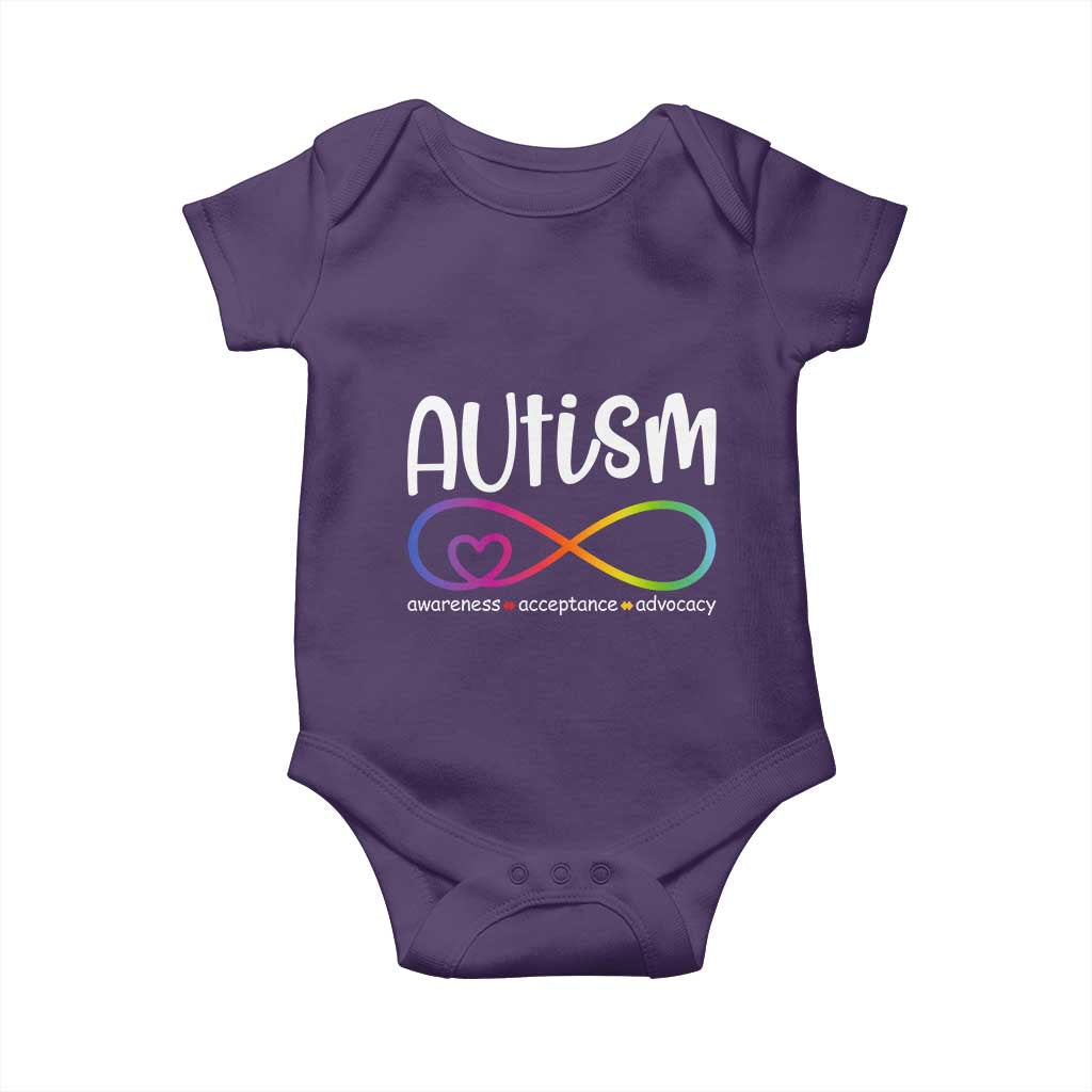 Autism Acceptance Baby Onesie Neurodivergent Support Infinity Symbol
