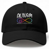 Autism Acceptance Baseball Cap Neurodivergent Support Infinity Symbol